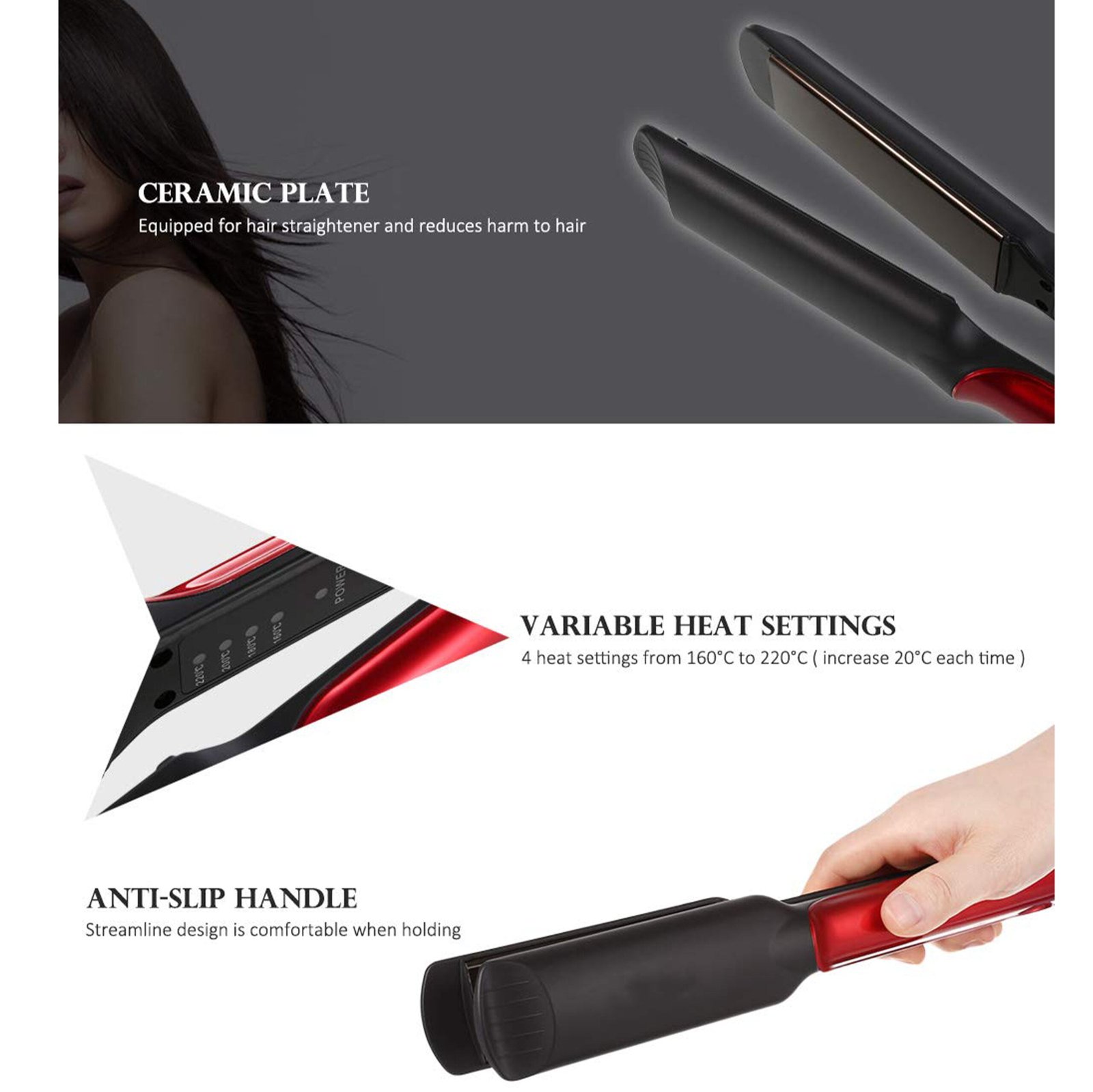 Hair Straightener KM-531 - Image 5