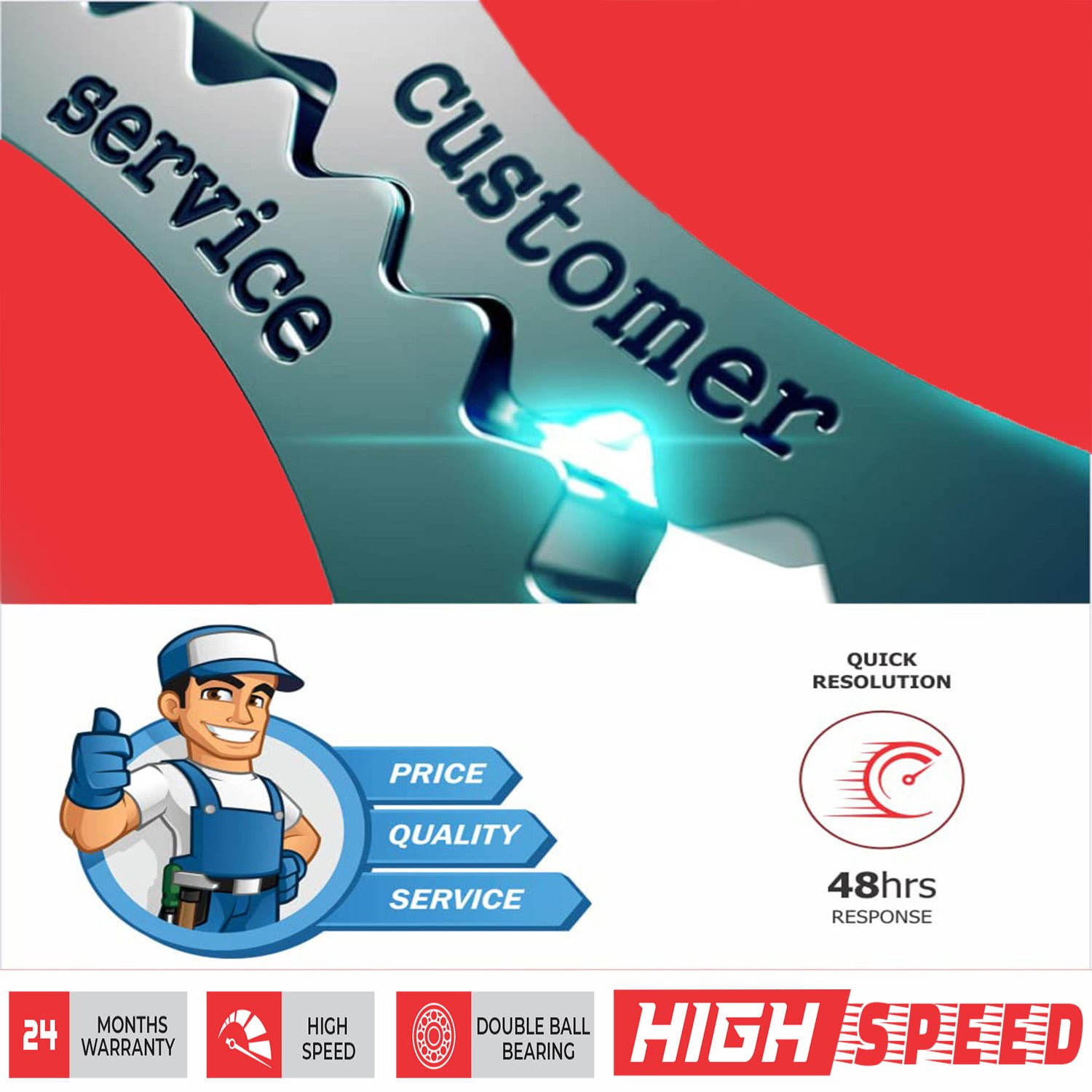 Ceiling Fan Crome 48" Blade Size 390 rpm with 2 year Warranty - Image 4