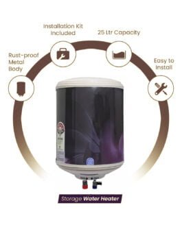 PRINTED METEL GEYSER 2 YEAR WARRANTY