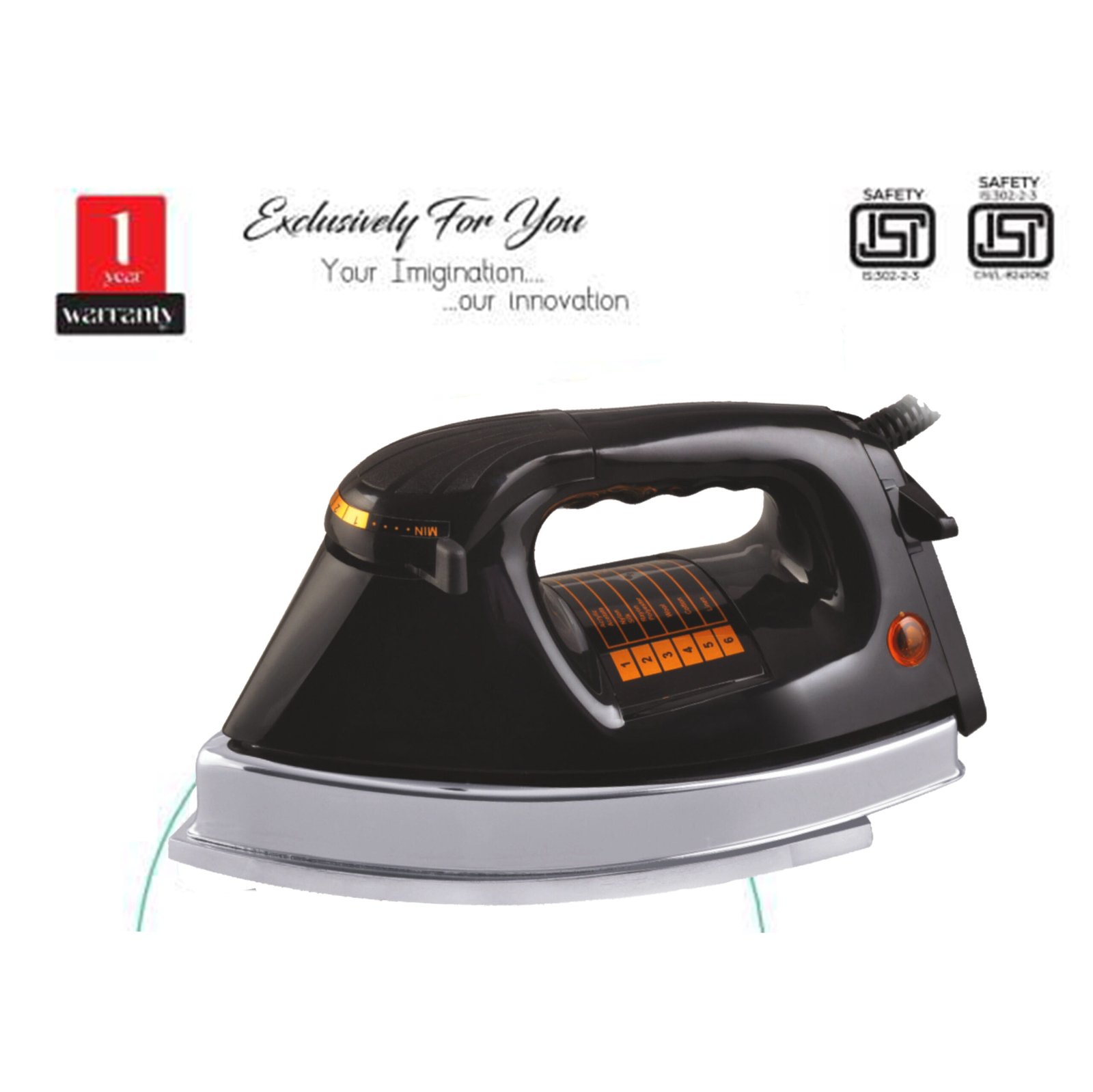 USA BLACK PLANCHA IRON 750W. - Image 2